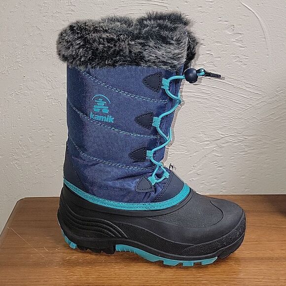 KAMIK SNOWANGEL SNOW BOOTS, SIZE 3 - LIKE NEW! - Picture 1 of 11